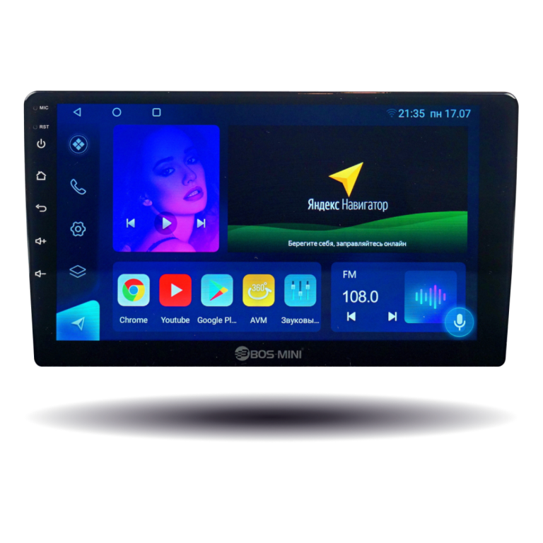Магнитола android (9 дюймов) BOS-MINI V06 (4+64GB) Магнитола android (9 дюймов) BOS-MINI V06 (4+64GB)