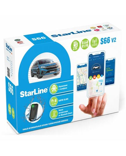 Сигнализация StarLine S66 V2 BT 2CAN+4LIN 2SIM GSM